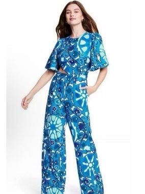 Rhode X Target Jumpsuit Blue Floral Size Small